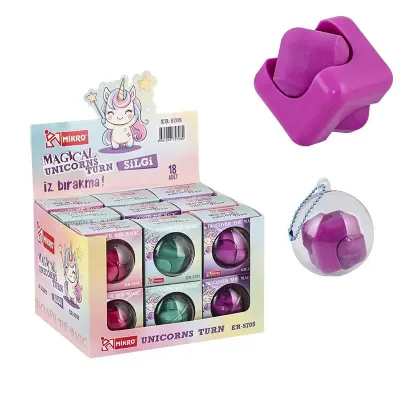 MİKRO SİLGİ ER-5705 MAGICAL UNICORNS 18 Lİ KUTU