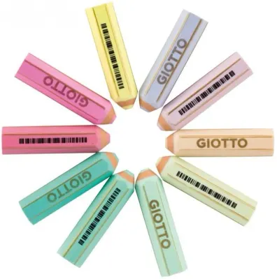 GIOTTO SİLGİ HAPPY GOMMA PASTEL TONLAR 40 LI 234000