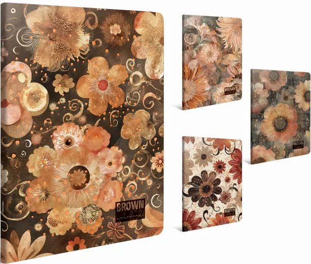 GIPTA DEFTER BROWN BOOK 13x21 DİKİŞLİ KARTON KAPAK 60 YP ÇİZGİLİ 7594