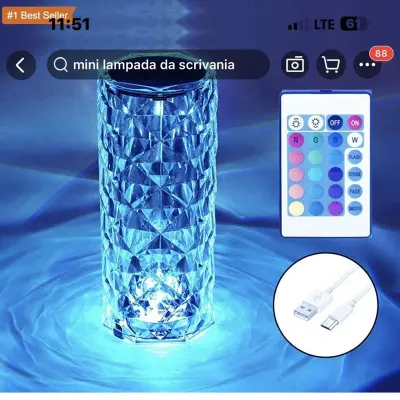 TAROS RECHARGEABLE AMBIANCE RGB LAMP 7740