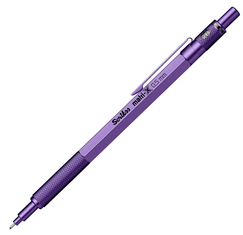 SCRIKSS OFFICE VERSATİL KALEM MATRI-X 0.5 ŞEFFAF AMBALAJ METALİK MOR