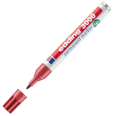 EDDING PERMANENT MARKÖR E-3000 KARMİN KIRMIZI