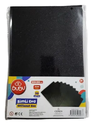 BU-BU A4 SİMLİ EVA 10'LU SİYAH BUBU-EV0051