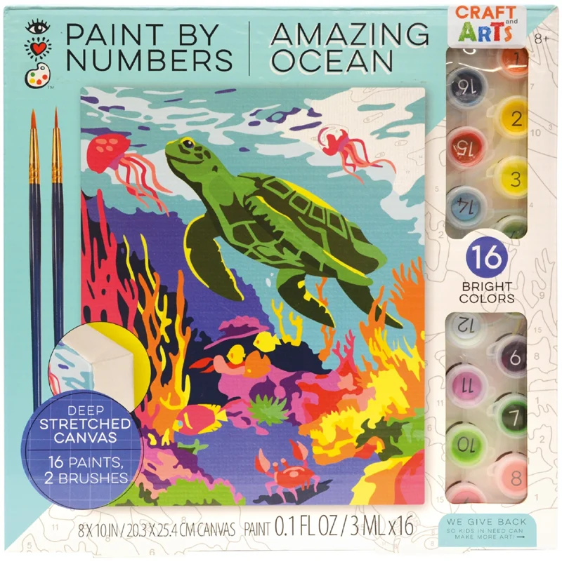 CRAFT AND ARTS SULU BOYA NUMARALARLA BOYA SETİ AMAZING OCEAN 9207