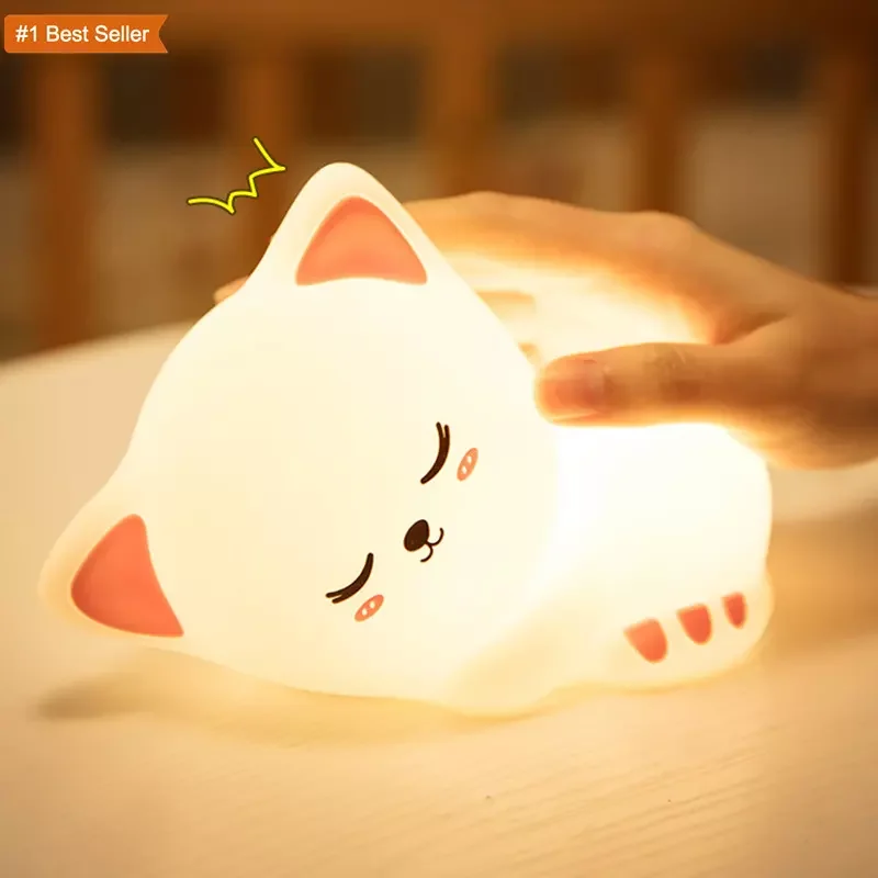 TAROS SWEET CAT SİLİCONE NIGHT LIGHT KUMANDALI 7065 1