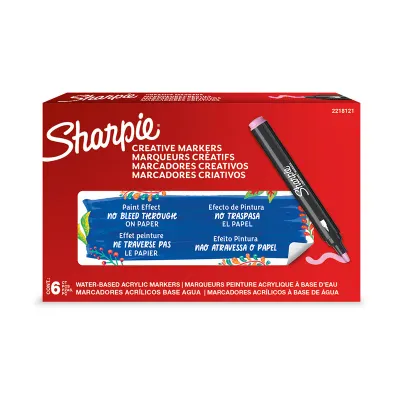 SHARPIE AKRİLİK MARKÖR YUVARLAK UÇ AÇIK PEMBE 2218121