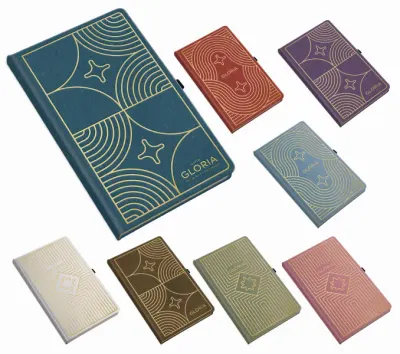 GIPTA DEFTER GLORIA NOTES 13x21 DİKİŞLİ SERT KAPAK 120 YP KARELİ 7542