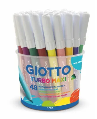 GIOTTO KEÇELİ KALEM TURBO MAXI 48 Lİ POT 521400