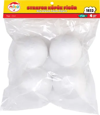 MİLEO STRAFOR KÖPÜK FİGÜR TOP 7CM 6'LI PK 1852
