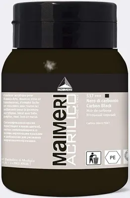 MAIMERI AKRİLİK BOYA ACRILICO SERİSİ 500 ML CARBON BLACK 934537