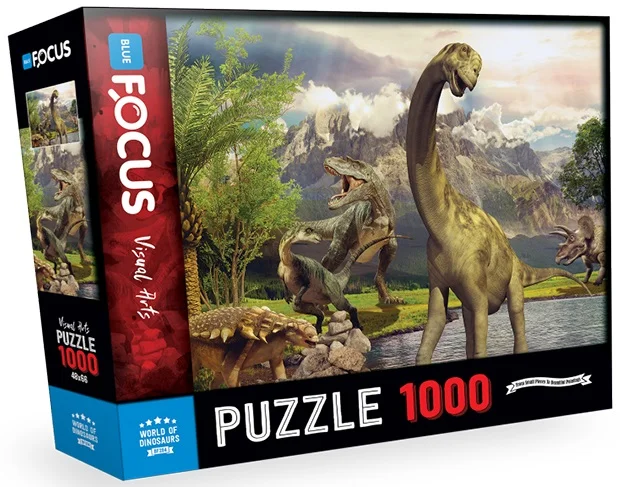 BLUE FOCUS PUZZLE 1000 PARÇA DİNOZORLARIN DÜNYASI BF294