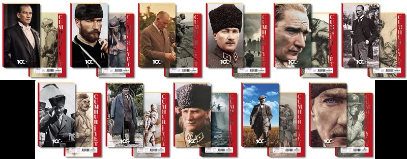 LİLAMOR DEFTER 9x16 100.YIL 12 ASORTİ 48 SF. 12 Lİ LLM-DF0916-100