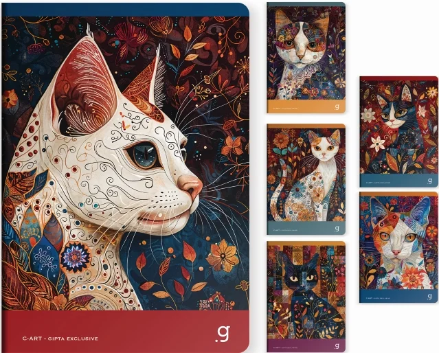 GIPTA DEFTER C.ART A6 DİKİŞLİ KARTON KAPAK 60 YP ÇİZGİSİZ 7388
