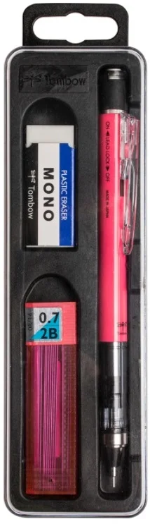 TOMBOW VERSATİL KALEM MONO GRAPH OKUL SETİ 0.7 NEON PEMBE KUTULU T-SH-MG 83R7.K3