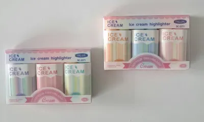 UNICK COLOR FOSFORU KALEM ICE CREAM 3 LÜ PAKET 8051-2