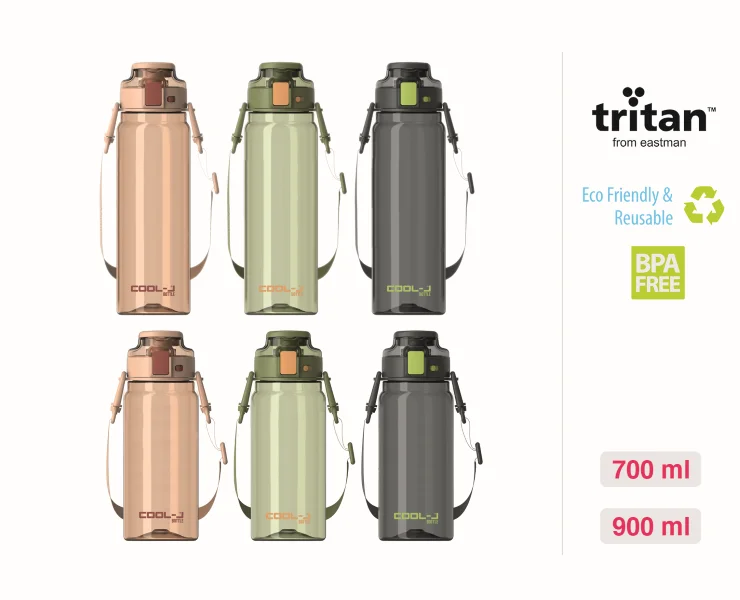 GIPTA MATARA 900 ML TRITAN ASKILI KİLİTLİ YEŞİL K756000