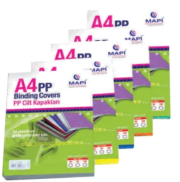 MAPİ CİLT KAPAĞI PP A4 450 MİC. MAVİ 50Lİ 2042504