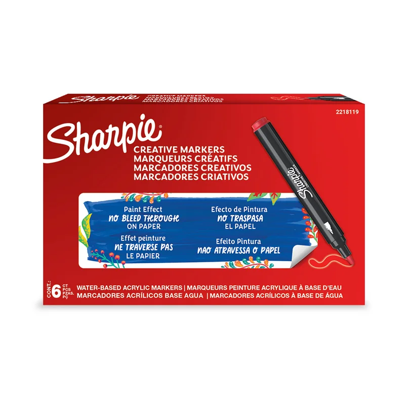SHARPIE AKRİLİK MARKÖR YUVARLAK UÇ KIRMIZI 2218119