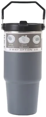 TRENDIX MATARA ÇELİK İÇLİ 900 ML GRİ SKM006-900-GRI