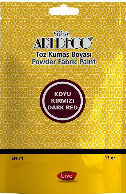 ARTDECO KUMAŞ BOYASI TOZ 13 GR TOZ KOT MAVİ Y-010T-1107