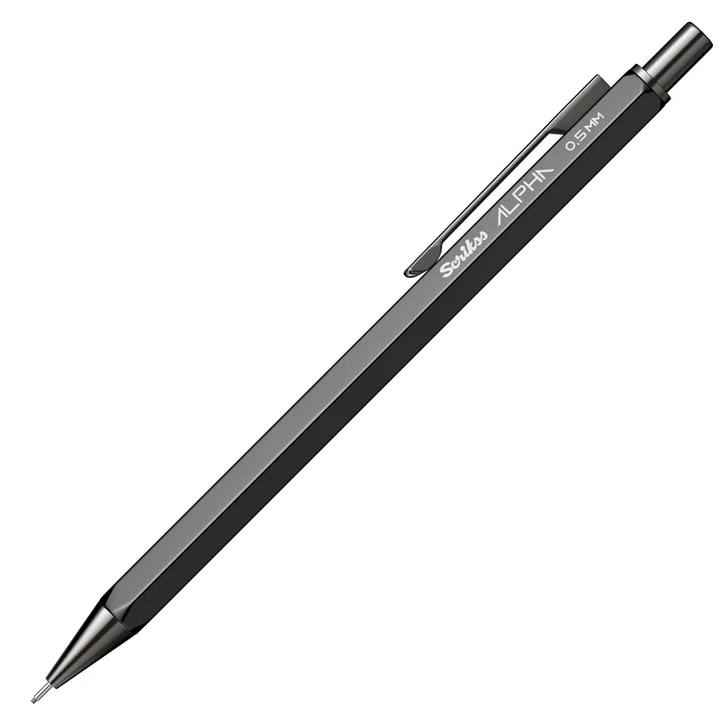 SCRIKSS OFFICE VERSATİL KALEM ALPHA 0.5 ŞEFFAF AMBALAJ SİYAH