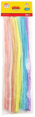 MİLEO ŞÖNİL 6MM X 50CM PASTEL RENKLER 25'Lİ PK 1822