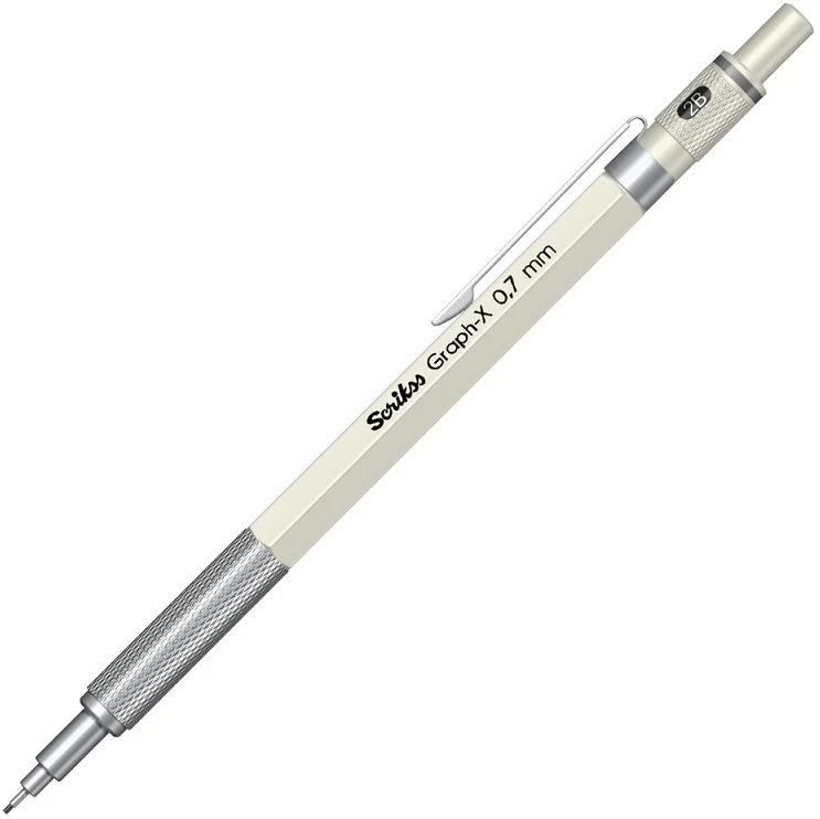 SCRIKSS OFFICE VERSATİL KALEM GRAPH-X METAL ŞEFFAF AMBALAJ 0.7 BEYAZ