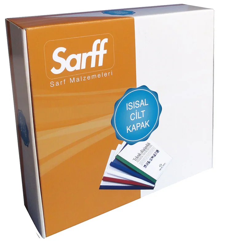SARFF ISISAL CİLT KAPAĞI DELUXE 1.5 MM SİYAH 100 LÜ 15316201