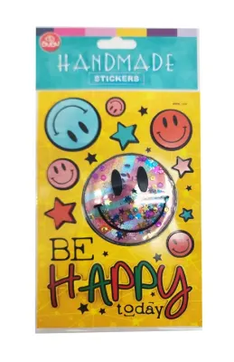 BU-BU HANDMADE STICKERS BE HAPPY TO DAY 12,5X23,5 BUBU-HMSB-104