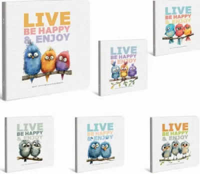GIPTA DEFTER BIRDS 16x16 DİKİŞLİ KARTON KAPAK 60 ÇİZGİLİ 7592