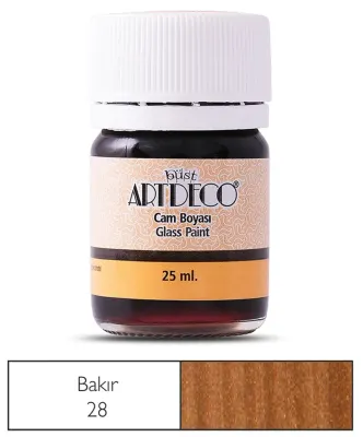 ARTDECO CAM BOYASI METALİK 25 ML BAKIR Y-030A-28