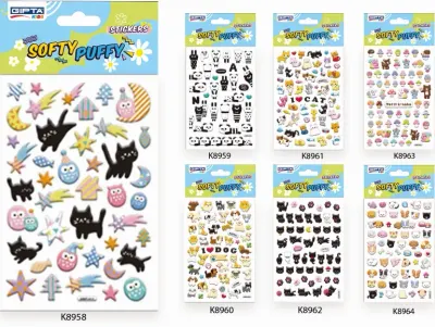 GIPTA STICKER  SOFT PUFY KABARTMALI 10.9x20.5 CM ART8 4-K895900-5001