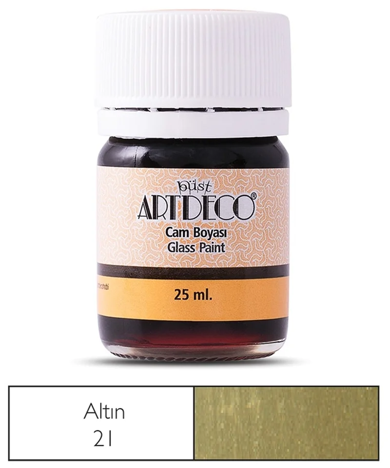 ARTDECO CAM BOYASI METALİK 25 ML ALTIN Y-030A-21