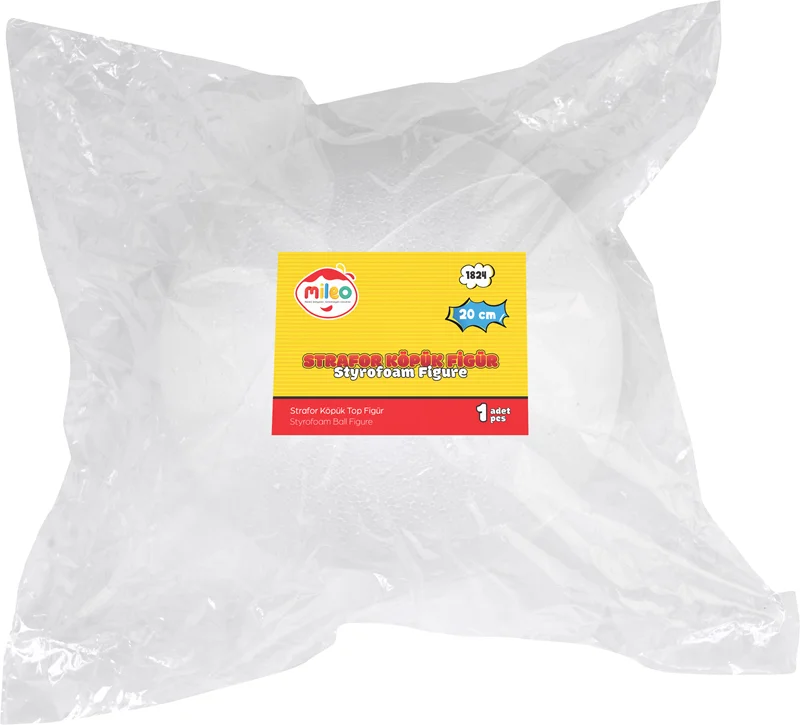 MİLEO STRAFOR KÖPÜK FİGÜR TOP 20CM TEKLİ PK 1856