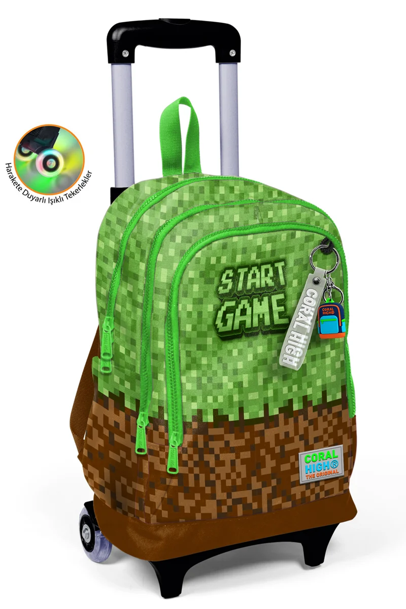 CORAL HIGH SIRT ÇANTA ÇEKÇEKLİ IŞIKLI TEKERLEK 23976