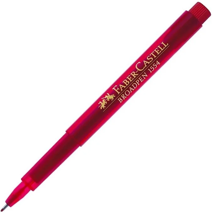 FABER YAZI KALEMİ BROADPEN KIRMIZI 155421