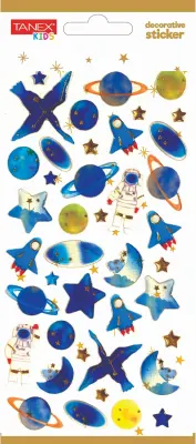 TANEX ETİKET DECORATİVE STICKER-12 PUFFY 5 ADET TNX-5011