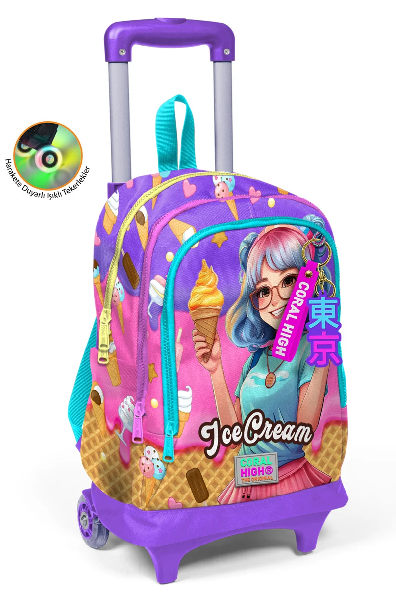 CORAL HIGH SIRT ÇANTA ÇEKÇEKLİ IŞIKLI TEKERLEK 23973