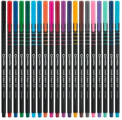 CARETTA KEÇELİ KALEM 55 SOFT LINER 10 LU KAHVERENGİ C-55-14-T