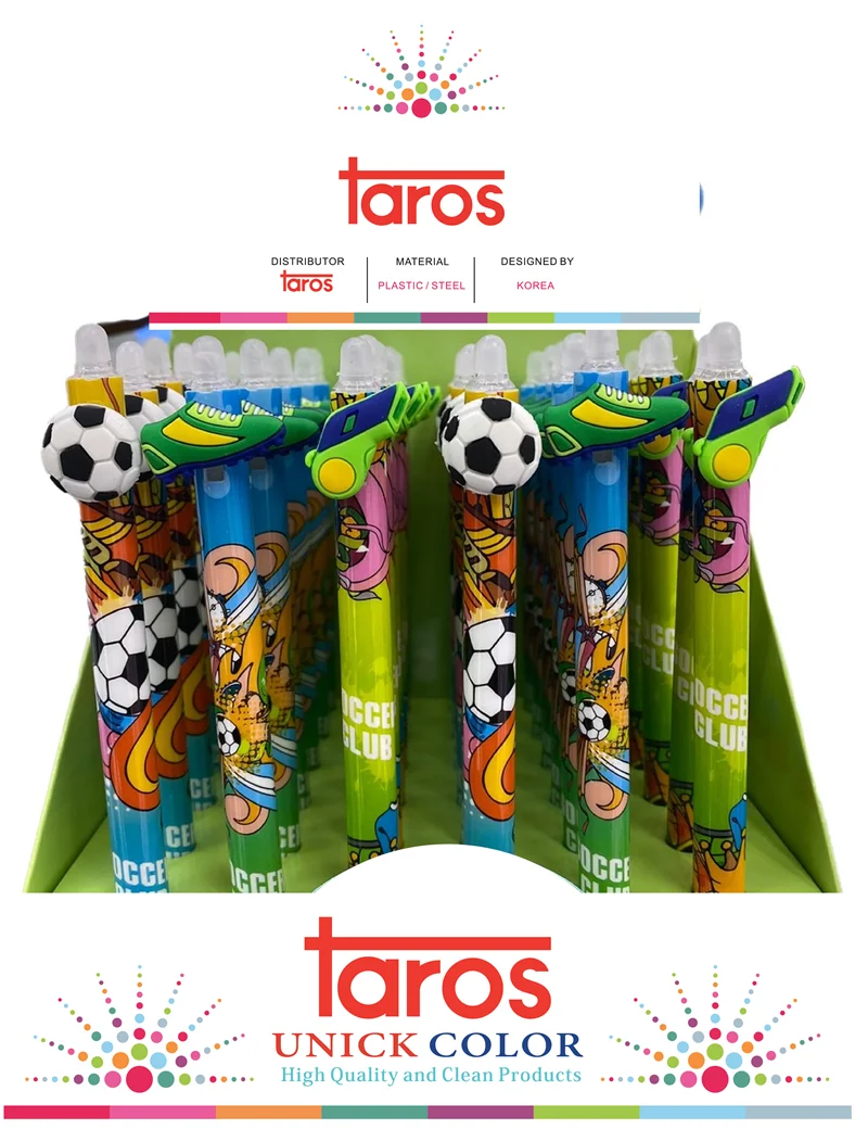 UNICK COLOR JEL KALEM FUTBOL SERİ SİLİNEBİLİR 8003