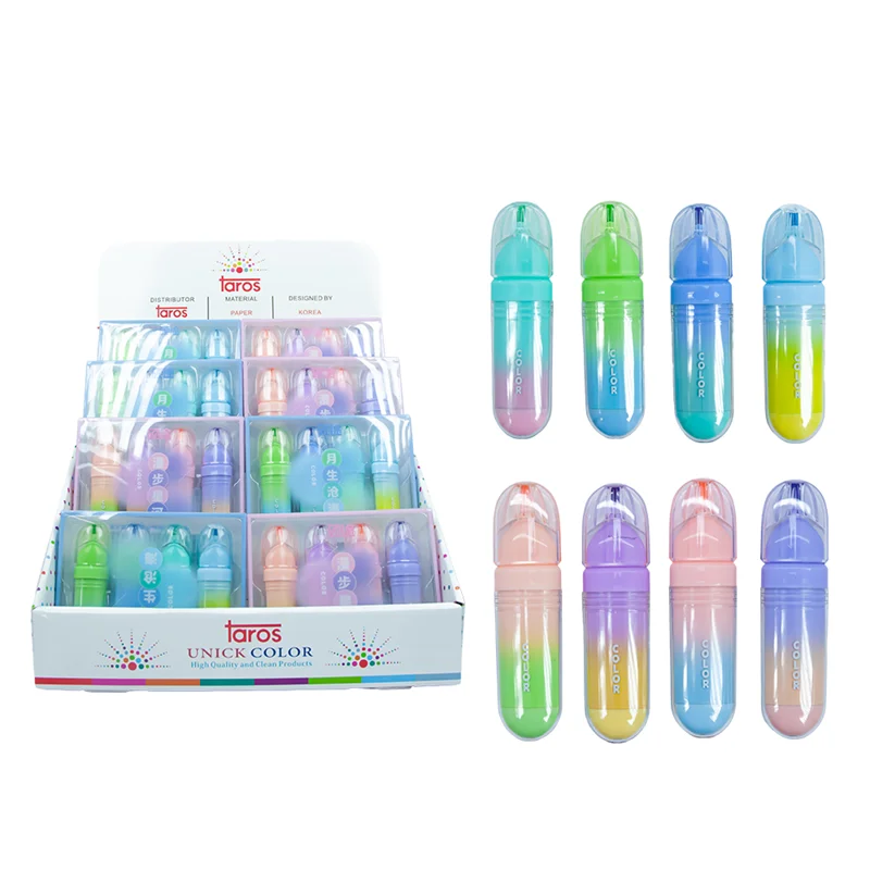 UNICK COLOR FOSFORLU KALEM RAİNBOW GALAXY 4 LÜ 8041