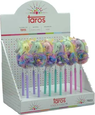 UNICK COLOR YUMURTLAYAN KALEM RAINBOW UNICORN TEPELİ 7933
