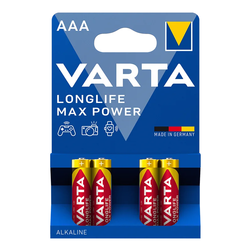 VARTA ALKALİN LL MAX POWER AAA 4 LÜ 4703101404