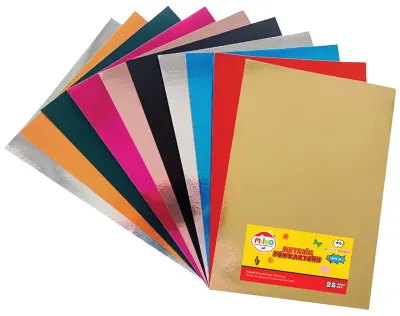 MİLEO FON KARTONU METALİK 250 GR 50X70 25 Lİ ALTIN HAMURDAN BOYALI 1710