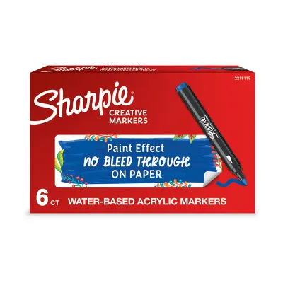 SHARPIE AKRİLİK MARKÖR YUVARLAK UÇ MAVİ 2218115