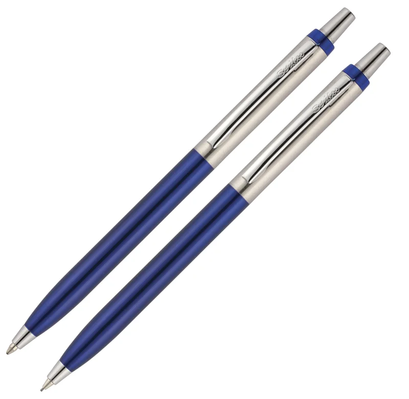 SCRIKSS TÜKENMEZ KALEM + VERSATİL KALEM SET 51 KRİSTAL KUTU LACİVERT