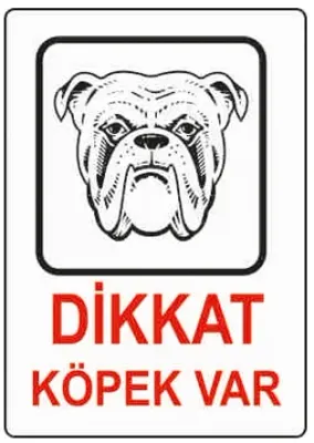 EKSTRAFİX UYARI LEVHASI 203 YUL-317 16x24 CM KÖPEK VAR