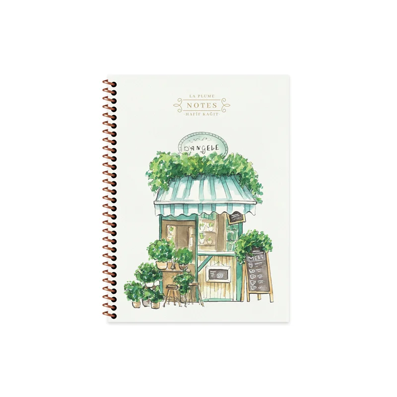 KESKİN DEFTER LA PLUME SHOP 16.5X22.5 SPİRALLİ KARTON KAPAK 80 YP. ÇİZGİLİ 387541-99