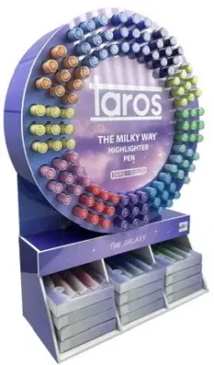 UNICK COLOR FOSFORLU KALEM MİLKY WAY SİMLİ STAND 8054 1