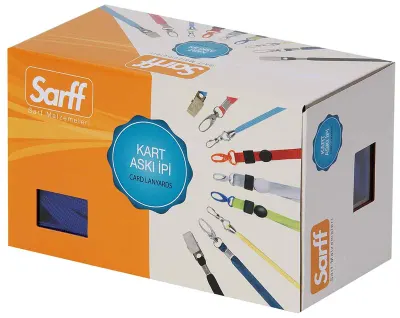 SARFF KART ASKI İPİ PLASTİK KLİPS GRİ 50 Lİ 15311237